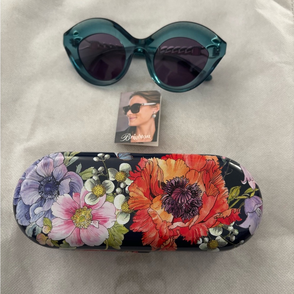 Brighton Meridian Suez Sunglasses with Floral Case